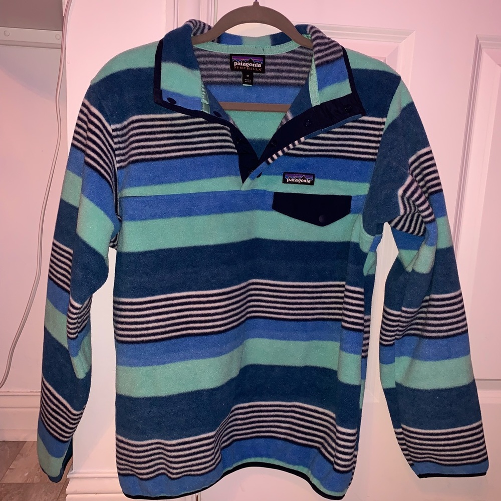 Patagonia synchilla snap-t stripped jacket